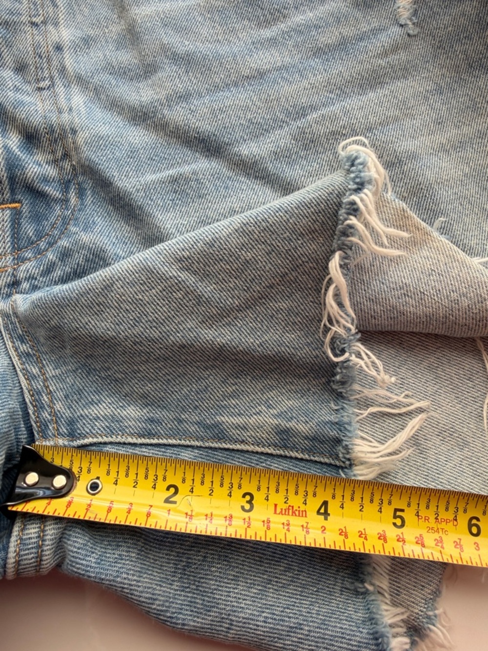 AGOLDE Parker Long Loose Fit Denim Shorts Size 30 - Picture 7 of 7